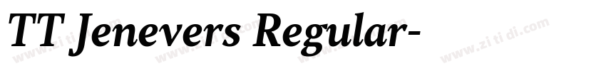 TT Jenevers Regular字体转换